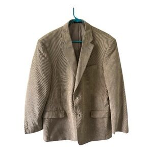 Pronto Uomo Tan Textured Blazer Sport Coat Mens Classic Button Front Jacket